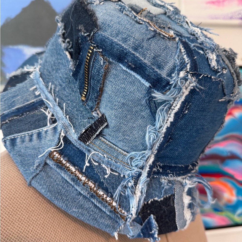 Handmade | Patchwork Denim Bucket Hat
